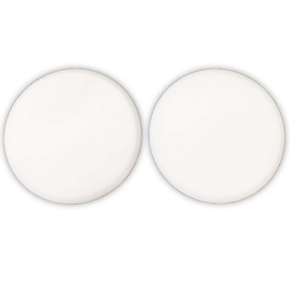 ToolUSA (2 Pack) Door Knob & Wall Shields | 3.25" (8.3 cm) Diameter | Easy Self-Adhesive | Paintable for Seamless Blend