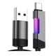 thumbnail image 1 of Cable de Carga Rápida RGB 2m 120W 6A USB A Cable de Carga de Tipo C con Luz Ambiental RGB USB A Tipo C, 1 of 7