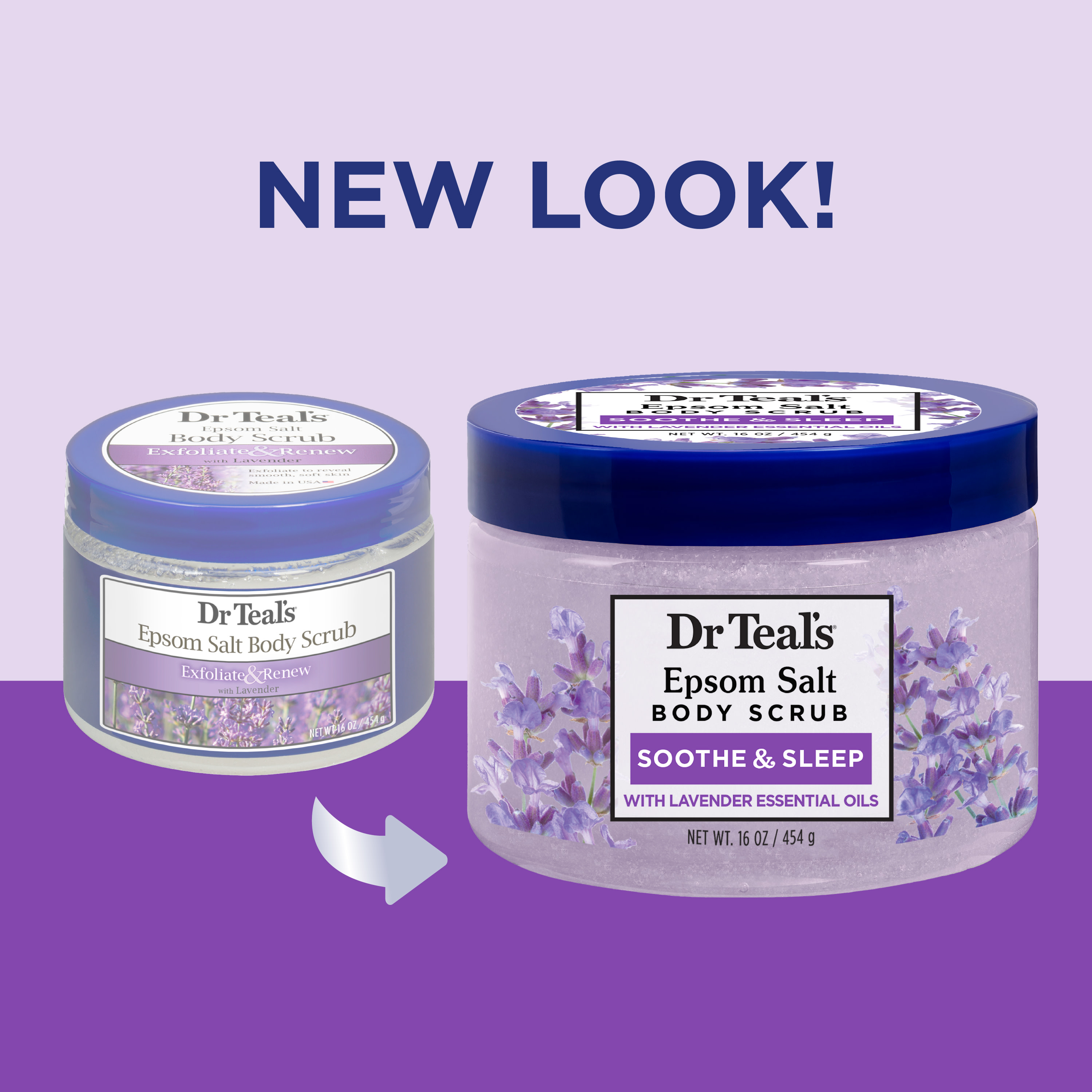 Dr Teal's Exfoliate & Renew Lavender Epsom Salt Body Scrub, 16 oz - image 3 of 12