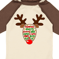 thumbnail image 4 of Inktastic Christmas Reindeer Face with Names and Red Nose Boys or Girls Long Sleeve Baby Bodysuit, 4 of 5