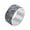 Silver Plated Light Black, variant on Women Cubic Zirconia Rings 12mm Width 8 Row Diamond Wedding Band Rings White Size 8