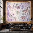 thumbnail image 6 of Butterflies With Lavender Flowers Dreamy Watercolor Art for Butterfly Lovers Botanical Wall Art Mother's Day Gift Tapestry Wall Hanging for Bedroom, Living Room and Nursery, 6 of 7
