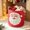 1# Santa, variant on Christmas Quilted Fabric Storage Basket with Handles,14×18in Large Snowman Laundry Hamper, Foldable Polyester Bin for Clothes Toys Blankets, Holiday Home Decor