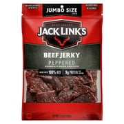 Jack Link’s Beef Jerky, Peppered, 100% Beef, 11g of Protein per Serving, 5.85 oz Bag
