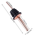 thumbnail image 3 of Wine Bottle Pourer Stainless Steel Bar Pour Tapered Stopper Spout with Sealed Rubber Rings, Stainless Steel Color, 3 of 4