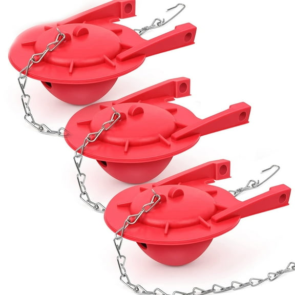 3 Pack Universal Water-Saving Valve Toilet Flapper 3 Inch Replacement Kit