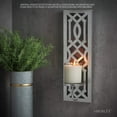 thumbnail image 5 of Hosley Set of 2 Antique & Silver Iron Wall Sconces with T-light Glass, 5 of 7