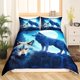 thumbnail image 2 of Juego de Funda Nórdica Tamaño Queen, Juego de Ropa de Cama de 3 Piezas con Paisaje de Noche de Luna para Niños y Adolescentes, 2 of 8