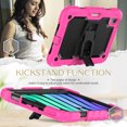 thumbnail image 3 of FJLBDE Case for iPad Mini 7 A17 Pro 2024/Mini 6 2021 8.3 Inch 7th/6th Gen, Rugged Shockproof Tablet Cases Cover with Kickstand Shoulder Strap, Rose, 3 of 7