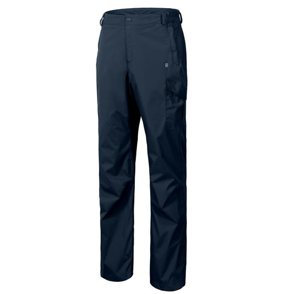 Little Donkey Andy Men's Lightweight Waterproof Rain Pants Breathable Hiking Pant for Outdoor Fishing Dark Blue XXL