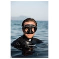 thumbnail image 3 of Visor Máscara Adulto CRESSI  Quantum Transparente/Rosa Dos Lentes Transparentes Bajo Volumen Antiempañante, 3 of 6