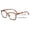 Brown, variant on Modern Square Progressive Clear Lens Reading Glasses - Clear On Top - Multifocal Reading Glasses CR25 +3.25
