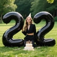 thumbnail image 4 of 40 Inch Black Number 2 Balloon Jumbo Giant Happy 2th 12th 20th 21st Birthday Party Decorations for Boy or Girl Huge Mylar Anniversary Party Supplies, 4 of 16