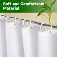 thumbnail image 5 of St Patricks Day Shamrock Shower Curtain, Spring Shamrock Decor White Green Bathroom Curtain Set - 72x72 Inch Waterproof Polyester Fabric with Hooks, 5 of 8