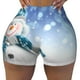 thumbnail image 2 of Fotbe Christmas Snowman In The Snow Shorts Sin Costuras – Shorts Deportivos de Cintura Alta para Mujer, Elásticos para Gimnasio, Yoga, Running o Ciclismo-XX-Large, 2 of 8