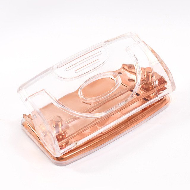 Creative Rose Gold Stapler For Students Staple Remover Staples Tools Cute Transparent Stapler Stationery Office School Supply