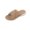 Khaki, variant on HBGVBA Womens Summer Slippers Plus Size Versatile Solid Color Breathable Mesh Round Toe Open Toe Flat Sole Thick Sole Comfortable Shoes 41