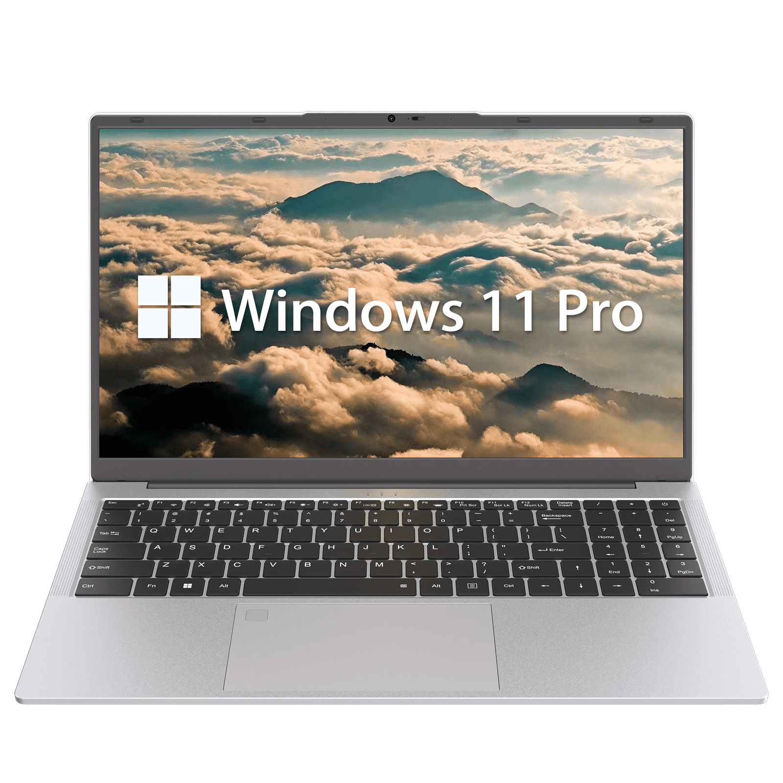 Auusda 15.6" Laptop Computer AMD 3250C, 16GB DDR4 RAM 512GB NVMe SSD, Win11 Pro WiFi 6, Backlight, Fingerprint, Silver