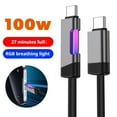 thumbnail image 4 of Night Charge Elf USB Cable with RGB Indicator Light 1M/2M Zinc Alloy Braided Wire for Safe Trickle Charging, 4 of 8