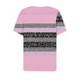 thumbnail image 5 of Olyvenn Womens Tops Dressy Casual Short Sleeve Tshirts Shirts Vintage Workout Button Down Shirts Loose Fit Summer Clothes 2026 Pink S, 5 of 7