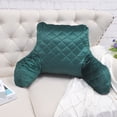 thumbnail image 4 of Home Soft Things DO-IT-YOURSELF Velvet Quilted Bedrest Pillow Backrest Pillow - Sea Pine-1 - 20" x 18" x 17", 4 of 7