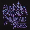 thumbnail image 3 of CafePress - Unicorn Kisses And Mermaid Wishes Women's Value T Shirt - Women's Traditional Fit Dark T-Shirt, 3 of 4