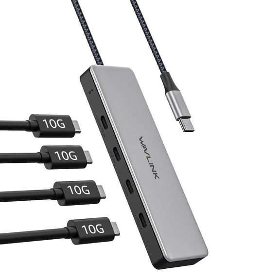 WAVLINK Up to 10Gbps USB Hub, USB Adapter 85W charging for MacBook/ iMac/ iPad/ Dell/ Chromebook