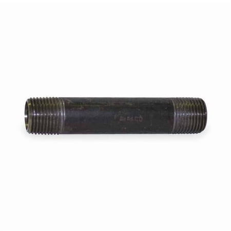 Beck Black Pipe Nipple Threaded 3/4x5 In 0332620202