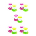 thumbnail image 3 of Justharion Mini Bubble Up Dispenser Cookware Dish Brush Detergent Handheld Nylon Scrubber Dirty Tool Scrub Cleaning Random Color Random color 7.5*8.5cm 5Set, 3 of 6