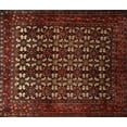 thumbnail image 1 of Ahgly Company Machine Washable Indoor Rectangle Traditional Dark Sienna Brown Area Rugs, 8' x 12', 1 of 7