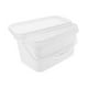 thumbnail image 4 of Cubo de pintura Cubo de pintura rectangular Práctico con tapa Blanco Mezcla de pintura conveniente 3 litros, 4 of 9