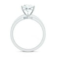 thumbnail image 2 of Rosec Jewels Moissanite Teardrop Engagement Ring 2 Carat - 7X10 mm Moissanite Solitaire Ring - D-VS1 Grade Certified, 14K White Gold, US 5.00, 2 of 9