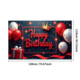 thumbnail image 3 of Decorative Design Birthday Party Banner Star Balloon Happy Birthday for Birthday Celebration Event Decoration Indoor Party, 3 of 7