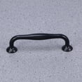thumbnail image 2 of Flat Black Modern Door Knob Solid Two Holes Cabinet Handle Drawer Pulls for Home Kitchen, 2 of 8