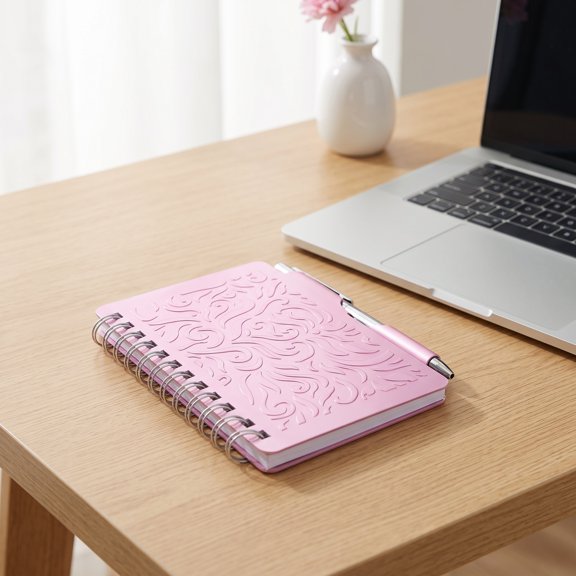 ETEREAUTY Password Keeper Book with Aluminum Cover and Spiral Binding for Secure Website Logins and Notes,