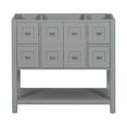 thumbnail image 4 of 35.6'' Bathroom Vanity without Sink, Bathroom Vanity Cabinet with 4 Drawers& Soft Closing Doors, Freestanding Storage Cabinet for Bathroom,, 4 of 6