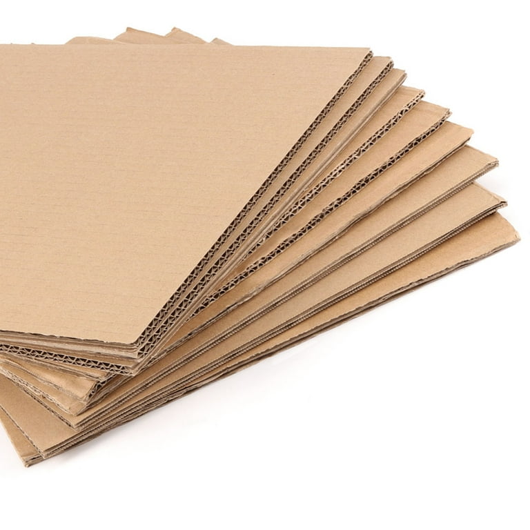 KINJOEK 100 Packs Corrugated Cardboard Sheets 11 x 14 x 1/16