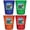Multicolor (4-Pack), variant on Los Cabos Mexico Design C Souvenir Full Color 2 oz Round Shot Glass Orange