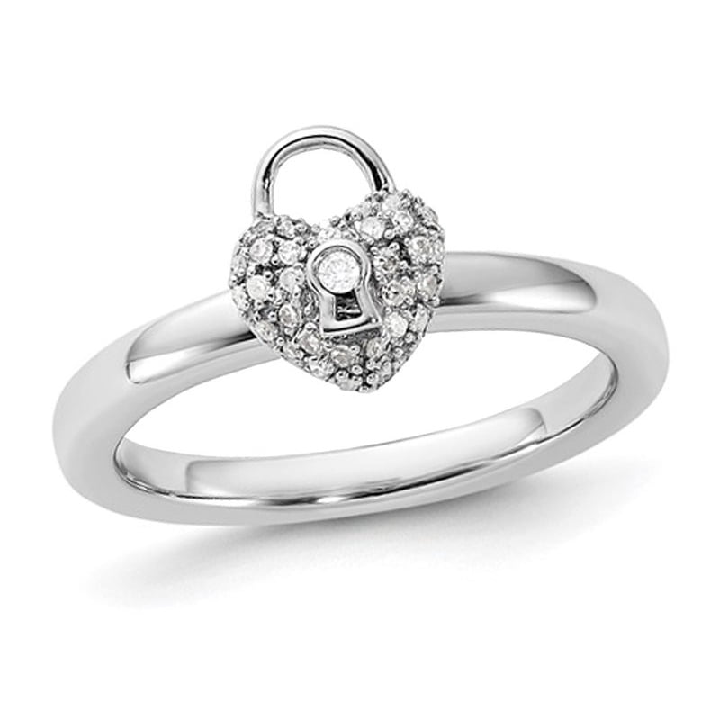 Heart lock ring sale