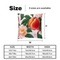 thumbnail image 5 of Peach Pillow Covers Set of 2 with Unique Patterns - Available in 16x16, 18x18, and 20x20 Inches for Various Occasions - Pillow Inserts Included, 5 of 6