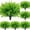 Green 6PCS, variant on CY5O5ee 4PCS ArtificialPlants Fern Greenery Shrubs Outdoors Green Leaves Fern Greenery Decor for Living Room Home Hanging Planter Window Decoration