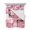 Pink, variant on Quilts King Size Bedding Set, Turquoise Pink Lightweight Quilted Comforter, Modern Abstract Art Botanical Soft Reversible Bedspread Coverlet with Pillow Covers for All Season, 96" x 106"