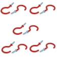 thumbnail image 1 of Unique Bargains 1-1/2 Inch Plastic Coated Screw-in Open Cup Ceiling Hooks Hangers Red 10pcs, 1 of 2
