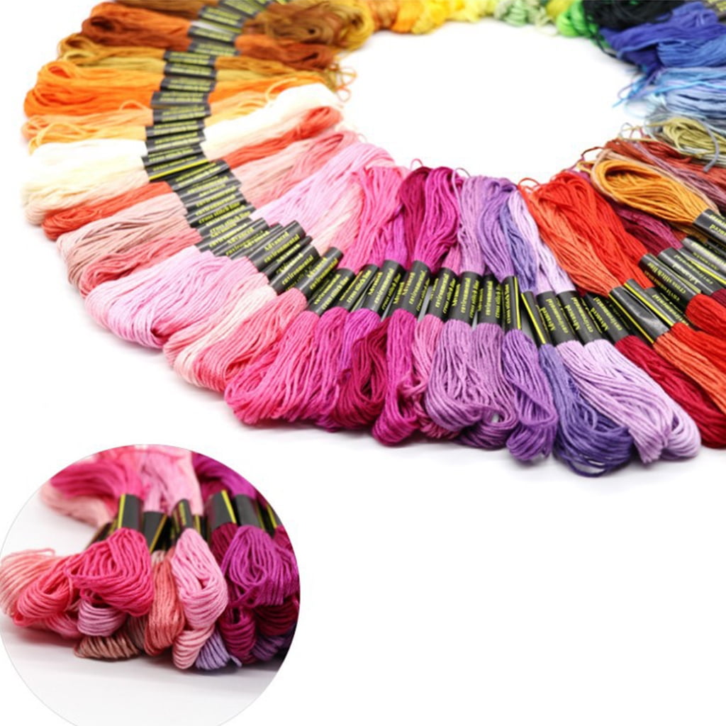 Embroidery Thread, Friendship Bracelets Strings, Rainbow 50/100/150 Color Embroidery Floss for DIY Craft With the tool