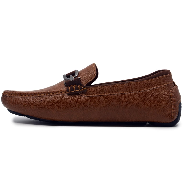 Akademiks Dover-02 Mens Tan Driving Loafers Bit Detail Slip On Shoes Size 10.5 AKADEMIKS MENS DOVER DRIVING SHOES MEMORY FOAM SOLE  main image 4