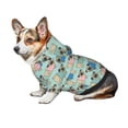 thumbnail image 7 of Fotbe Colorful Pugs Print Small Dog Sweater Hoodies Pet Grey Hooded Soft Fleece Sweatshirts with Pocket Fall Winter Puppy Cat Sweaters Warm Clothes-X-Small, 7 of 7