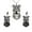 Stafford Set, variant on Pit Bull Staffordshire Terrier Dog Earrings Silver Womens Ginger Lyne Collection