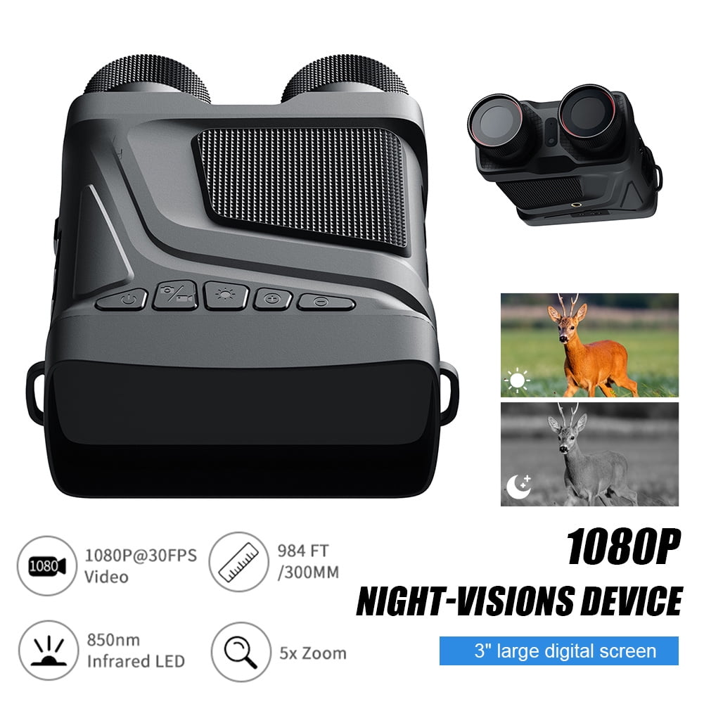 R12 5x Digital Zoom Infrared Night Vision Binocular Telescope 1080p 300m Night Vision Device For Outdoor Camping
