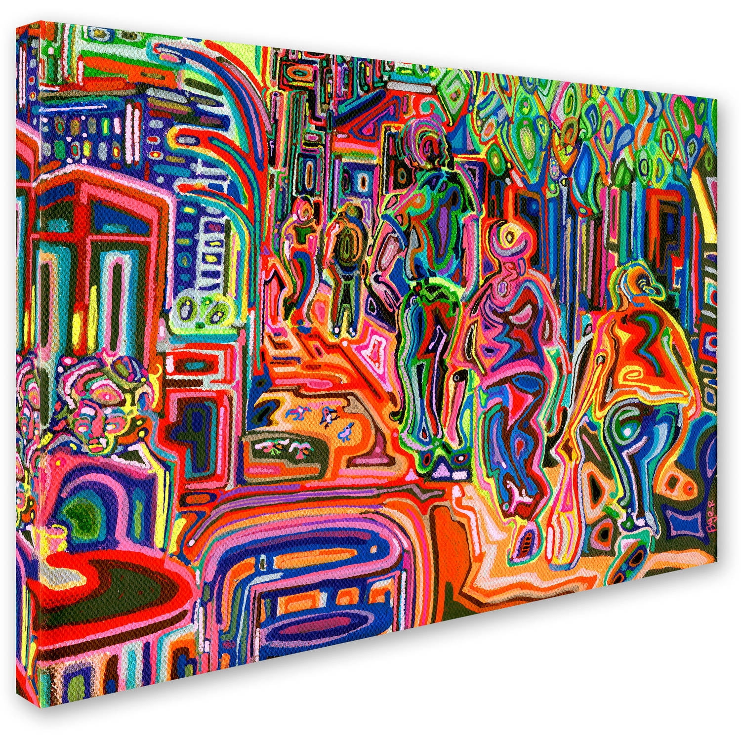 Trademark Fine Art "Folk" Canvas Art by Josh Byer