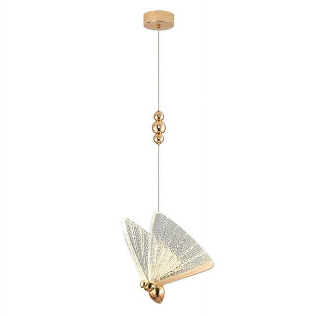Lámparas colgantes modelo mariposa Lámparas de araña Iluminación interior Decoración del hogar Candelabro de barra de noche Escalera dúplex Ins,A